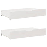 Vidaxx Bettschubladen 2 Stk. 90x55x17 cm Massivholz Kiefer massiv weiß
