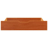 VidaXL Bettschubladen 2 Stk. 85x55x17 massives Kiefernholz, braun gewaschen