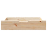 Vidaxx Bettschubladen 2 Stk. mit Rollen 80x55x17 cm massives Kiefernholz