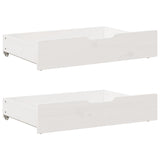 Vidaxl bedlades 2 st 80x55x16 cm massief grenenhout wit