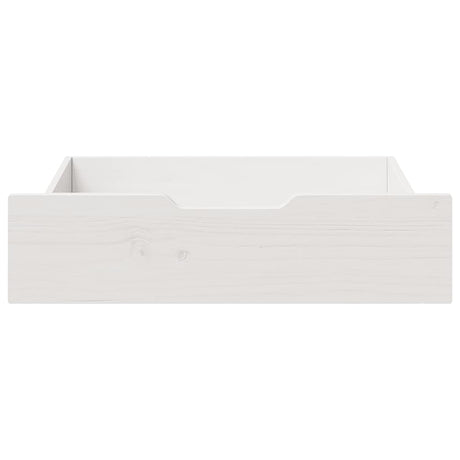 Vidaxx Bettschubladen 2 Stk. 75x55x17 cm Kiefer massiv weiß