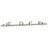 Vidaxx Schiebetürteile-Set 183 cm Edelstahl silberfarben