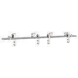 Vidaxx Schiebetürteile-Set 183 cm Edelstahl silberfarben