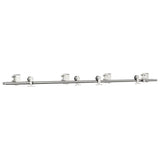 Vidaxx Schiebetürteile-Set 200 cm Edelstahl silberfarben