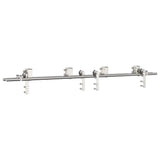 Vidaxx Schiebetürteile-Set 183 cm Edelstahl silberfarben