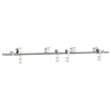 Vidaxx Schiebetürteile-Set 200 cm Edelstahl silberfarben