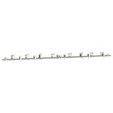 Vidaxx Schiebetürteile-Set 366 cm Edelstahl silberfarben