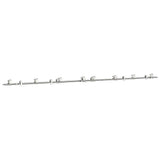 Vidaxx Schiebetürteile-Set 400 cm Edelstahl silberfarben