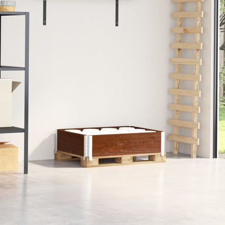 Vidaxx Palettenoberkante 80x60 cm massives Kiefernholz braun