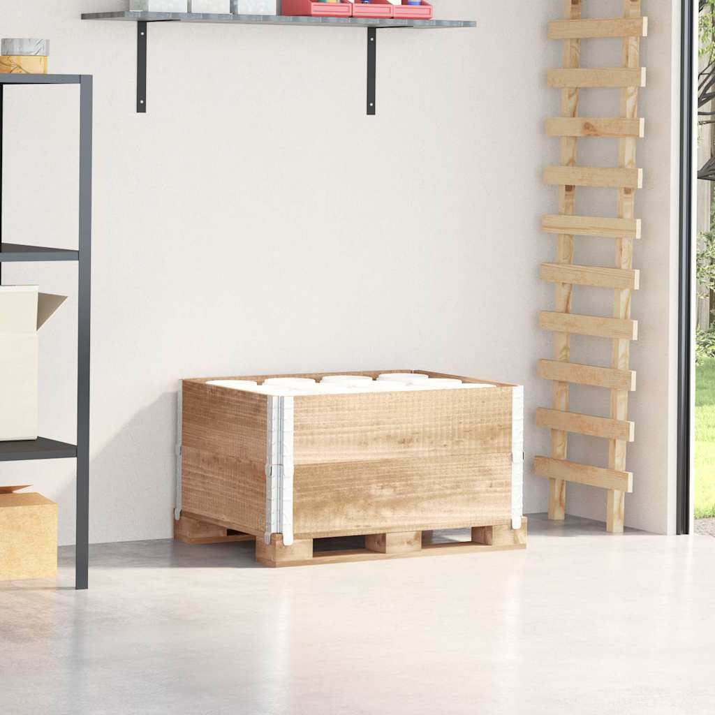 Vidaxx Palettenverlängerungen 2 Stück 80x60 cm massives Kiefernholz