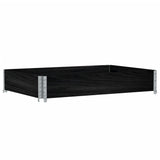 Vidaxx Palettenoberkante 120x80 cm massives Kiefernholz schwarz