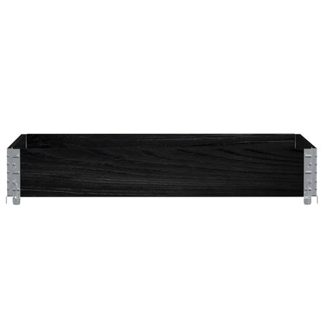 Vidaxx Palettenoberkante 120x80 cm massives Kiefernholz schwarz