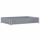 Vidaxx Palettenoberkante 120x80 cm massives Kiefernholz grau