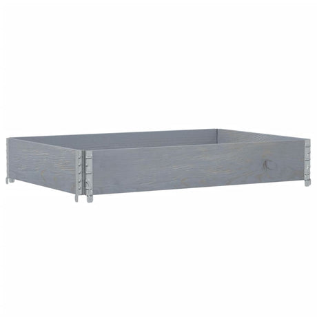 Vidaxx Palettenoberkante 120x80 cm massives Kiefernholz grau
