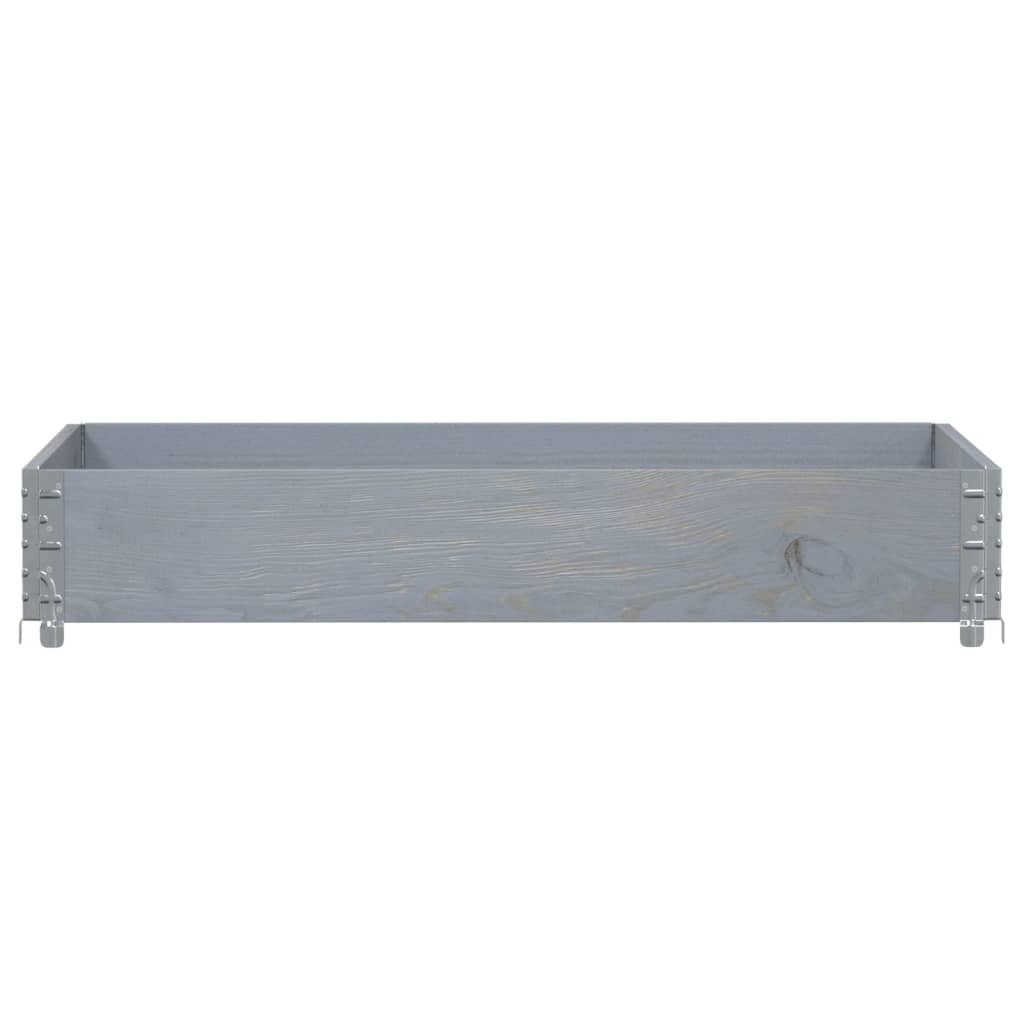 Vidaxx Palettenoberkante 120x80 cm massives Kiefernholz grau