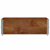 Vidaxx Palettenaufsatzrahmen 2 Stk. 120x80 cm massives Kiefernholz braun