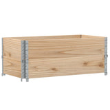 Vidaxx Palettenaufsatzrahmen 2 Stück 100x50 cm massives Kiefernholz