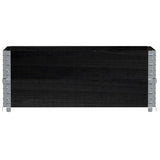 Vidaxx Palettenaufsatzrahmen 2 Stück 100x50 cm massives Kiefernholz schwarz