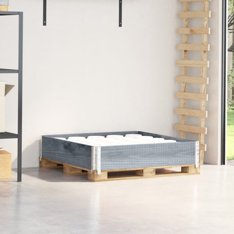 Vidaxx Palettenoberkante 100x100 cm massives Kiefernholz grau