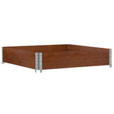 Vidaxx Palettenoberkante 100x100 cm massives Kiefernholz braun