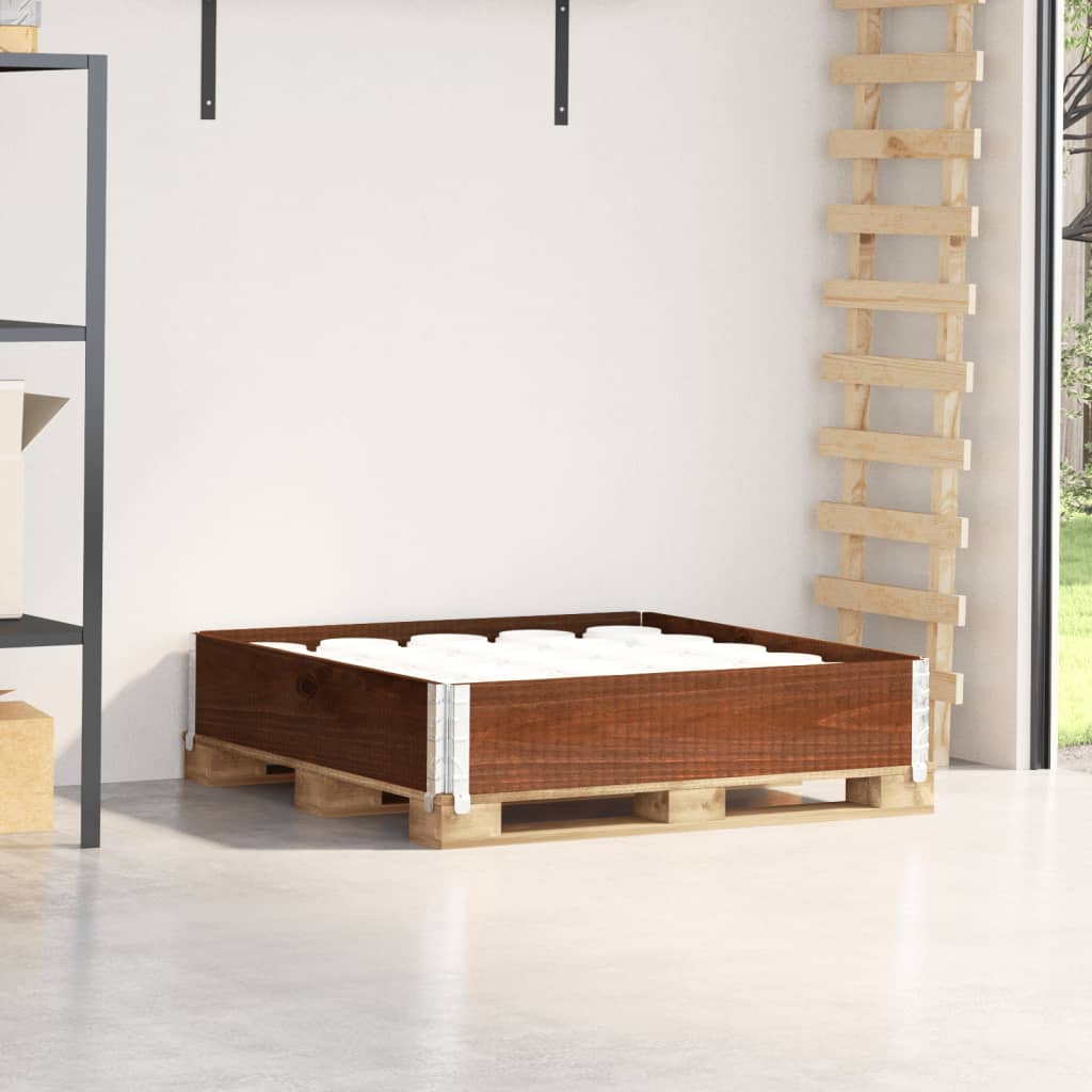 Vidaxx Palettenoberkante 100x100 cm massives Kiefernholz braun
