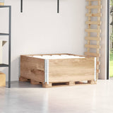 Vidaxx Palettenaufsatzrahmen 2 Stück 100x100 cm massives Kiefernholz