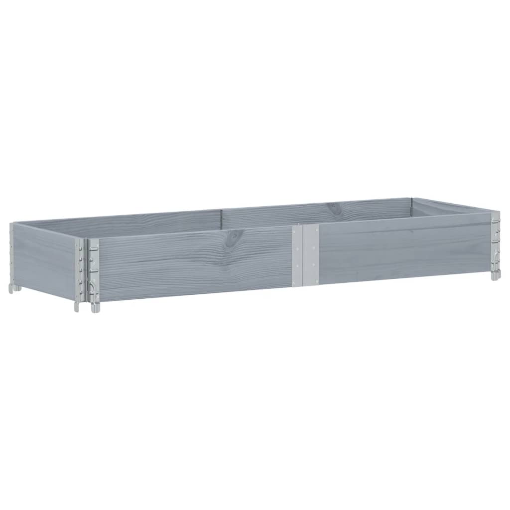 Vidaxx Palettenoberkante 150x50 cm massives Kiefernholz grau