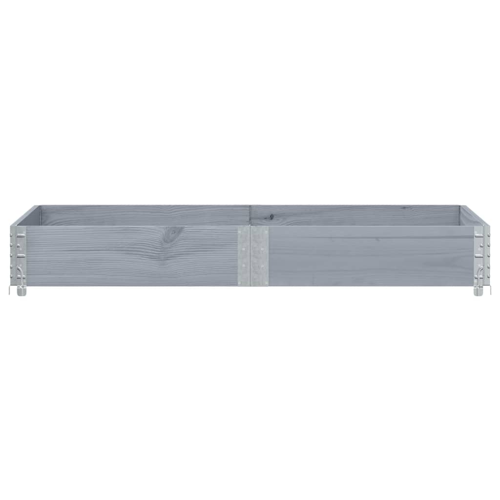 Vidaxx Palettenoberkante 150x50 cm massives Kiefernholz grau
