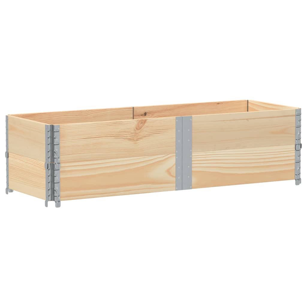 Vidaxl palletopzetranden 2 st 150x50 cm massief grenenhout