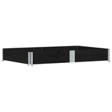 Vidaxx Palettenoberkante 150x100 cm massives Kiefernholz schwarz