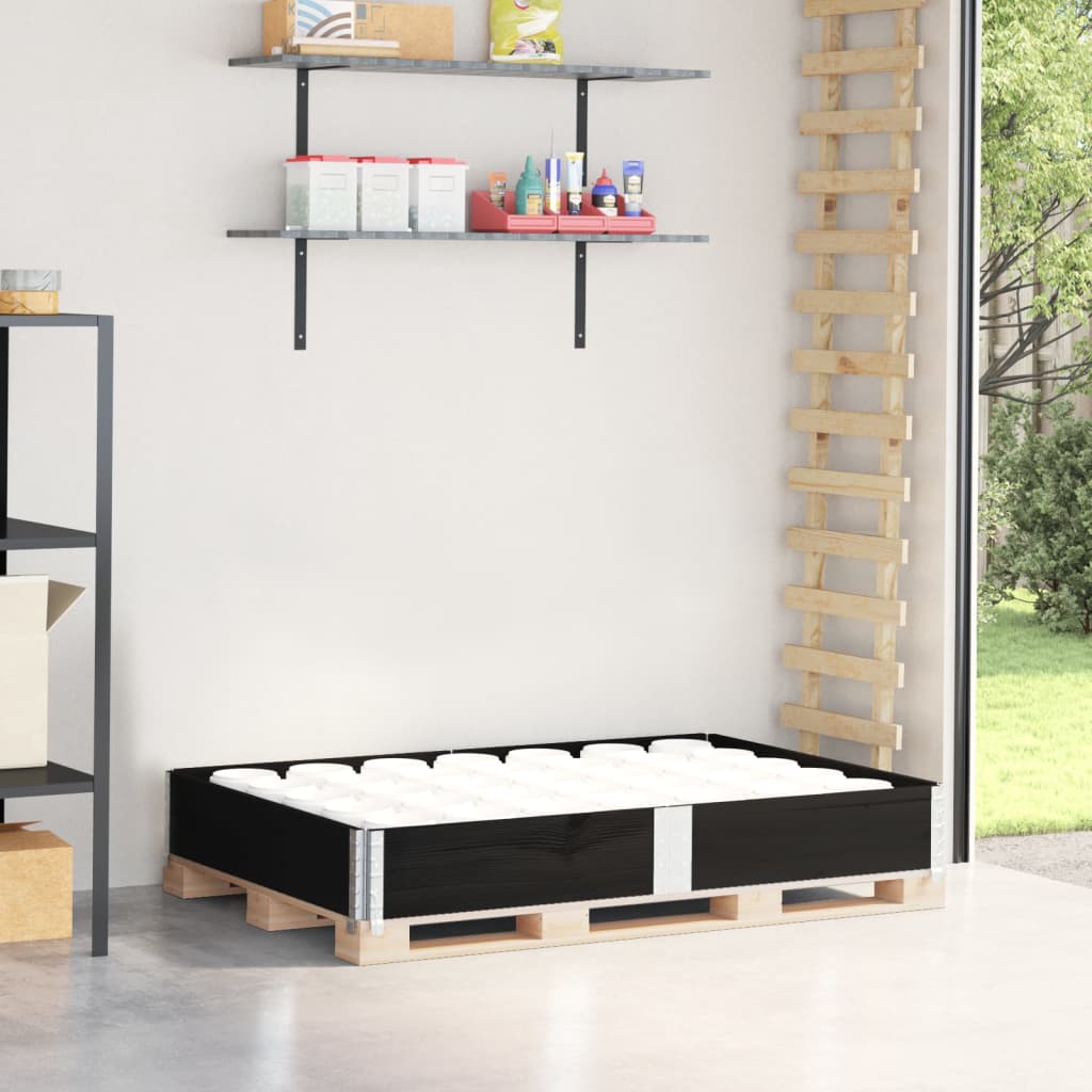 Vidaxx Palettenoberkante 150x100 cm massives Kiefernholz schwarz