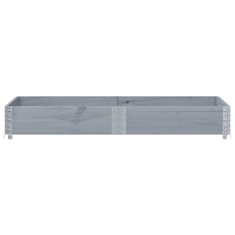 Vidaxx Palettenoberkante 150x100 cm massives Kiefernholz grau