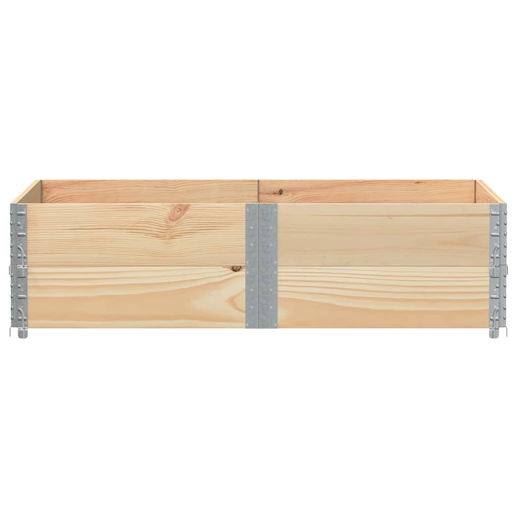 Vidaxx Palettenaufsatzrahmen 2 Stück 150x100 cm massives Kiefernholz