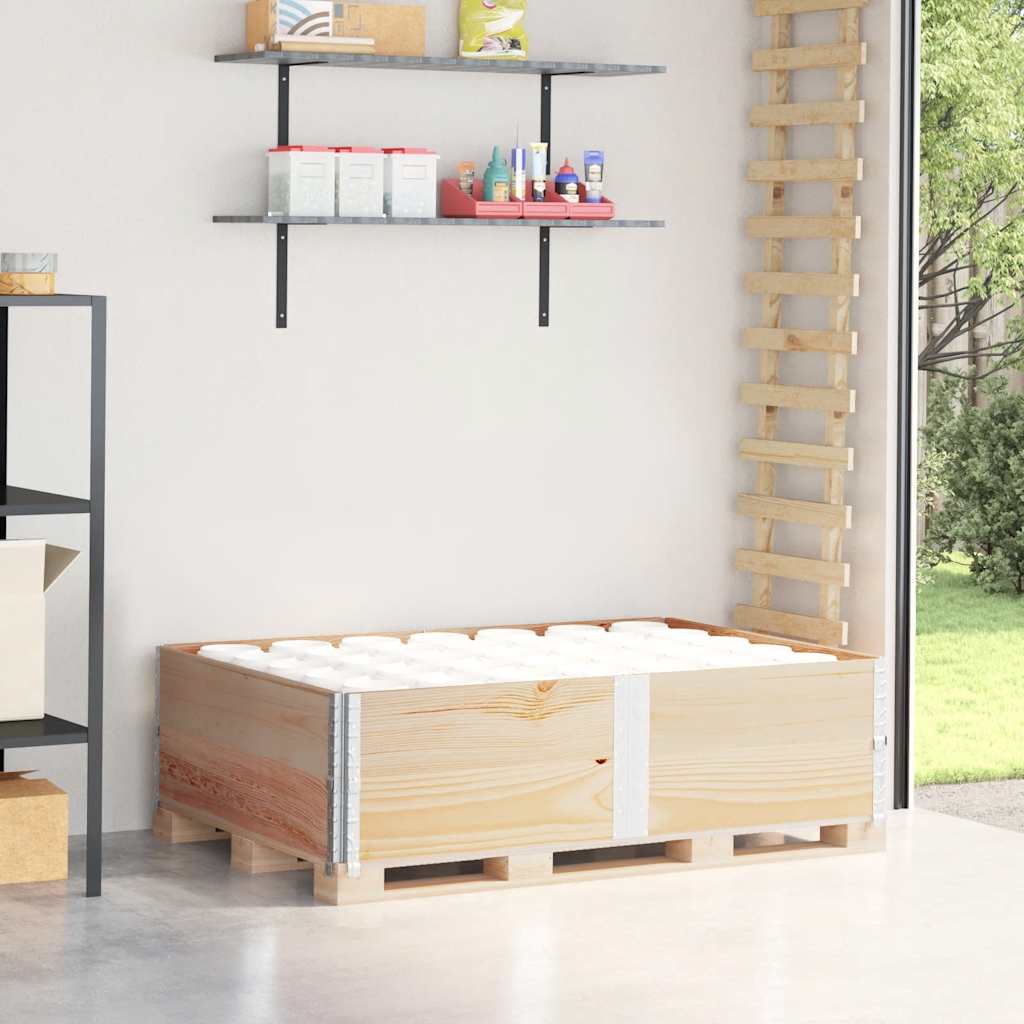 Vidaxx Palettenaufsatzrahmen 2 Stück 150x100 cm massives Kiefernholz