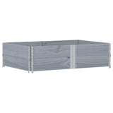 Vidaxx Palettenverlängerungen 2 Stk. 150x100 cm massives Kiefernholz grau