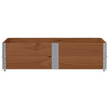 Vidaxx Palettenverlängerungen 2 Stk. 150x100 cm massives Kiefernholz braun