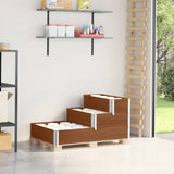 Vidaxx erhöhter Pflanzkübel 3-lagig 120x80 cm massives Kiefernholz braun