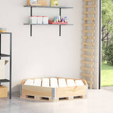 Vidaxx erhöhter Pflanzkasten sechseckig 160x160 cm aus massivem Kiefernholz