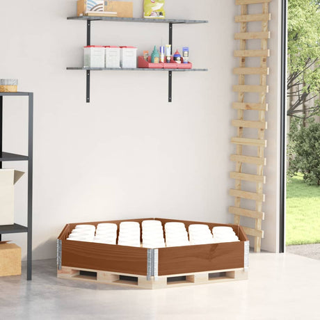 Vidaxx erhöhter Pflanzkasten sechseckig 160x160 cm Kiefernholz braun