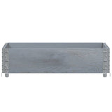 Vidaxx Pflanzgefäß 80x60 cm massives Kiefernholz grau
