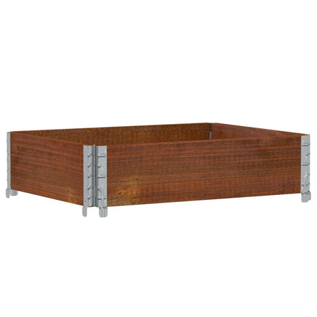 Vidaxx Pflanzgefäß 80x60 cm massives Kiefernholz braun