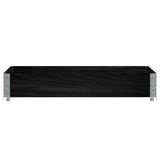 Vidaxx Pflanzgefäß 120x80 cm massives Kiefernholz schwarz