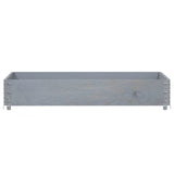 Vidaxx Pflanzgefäß 120x80 cm massives Kiefernholz grau