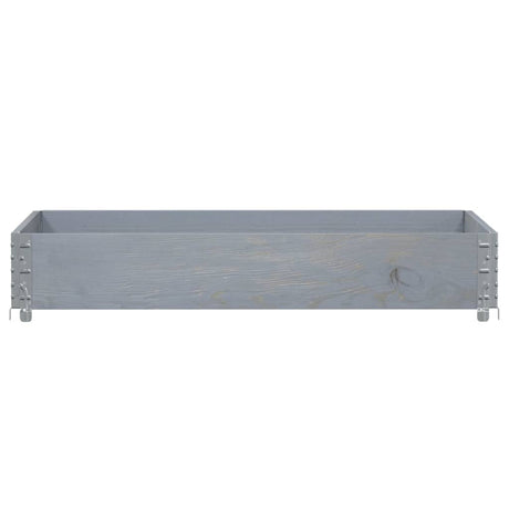 Vidaxx Pflanzgefäß 120x80 cm massives Kiefernholz grau
