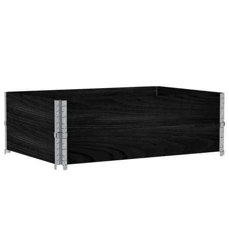 Vidaxx Pflanzgefäß 120x80 cm massives Kiefernholz schwarz