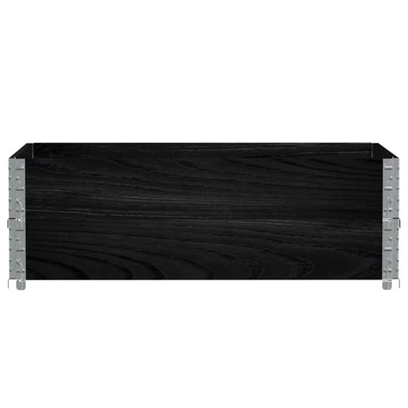 Vidaxx Pflanzgefäß 120x80 cm massives Kiefernholz schwarz