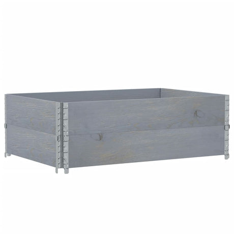 Vidaxx Pflanzgefäß 120x80 cm massives Kiefernholz grau