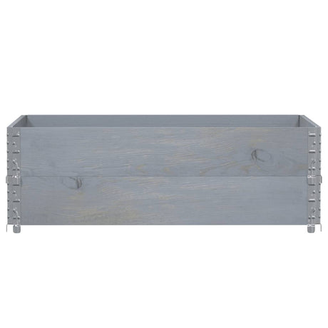 Vidaxx Pflanzgefäß 120x80 cm massives Kiefernholz grau