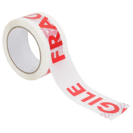Vidaxl Verpackungsbänder 36 Stück mit fragilem Aufdruck 48 mm x 66 m weiß