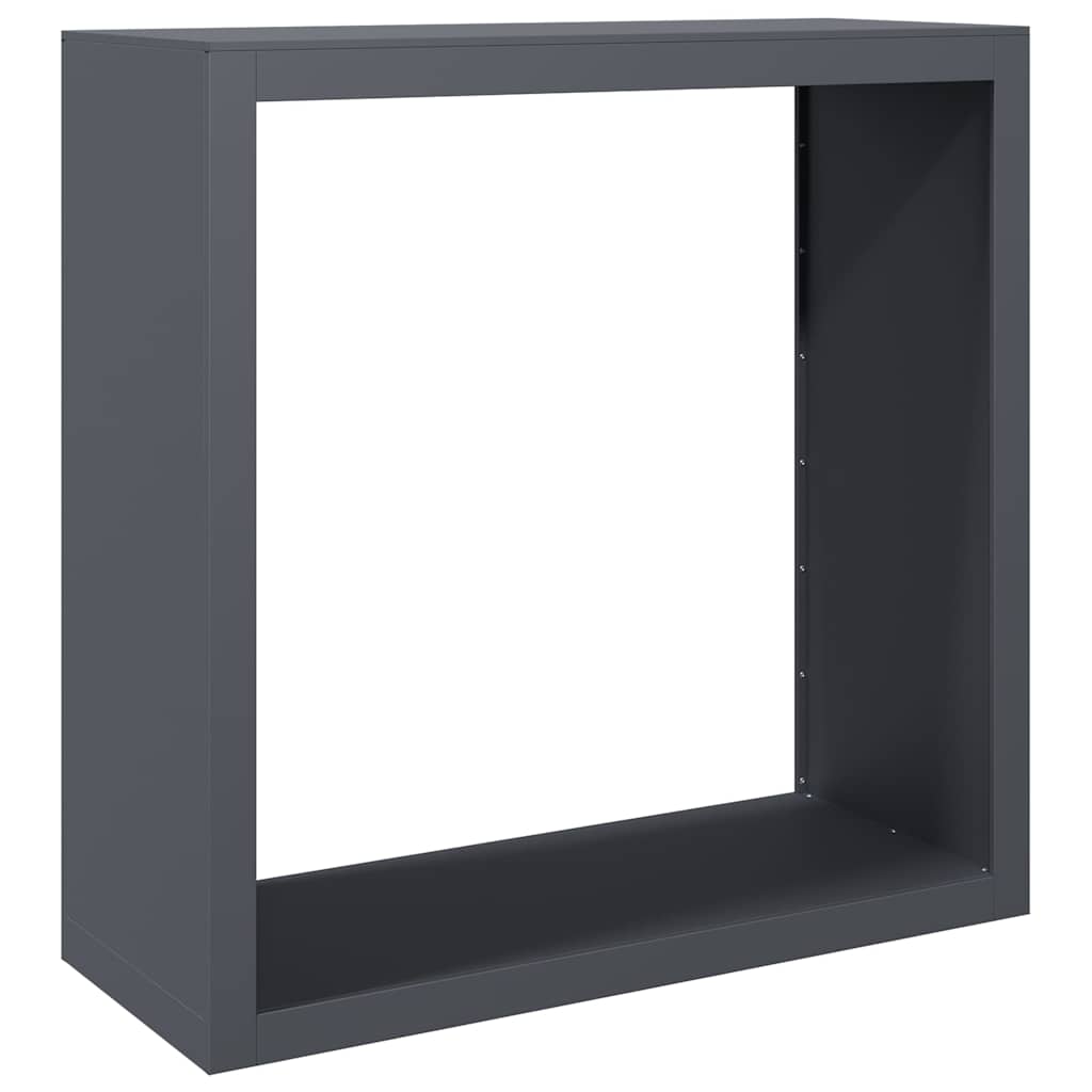 Vidaxx Kaminholzregal 100x40x100 cm Stahl Anthrazit